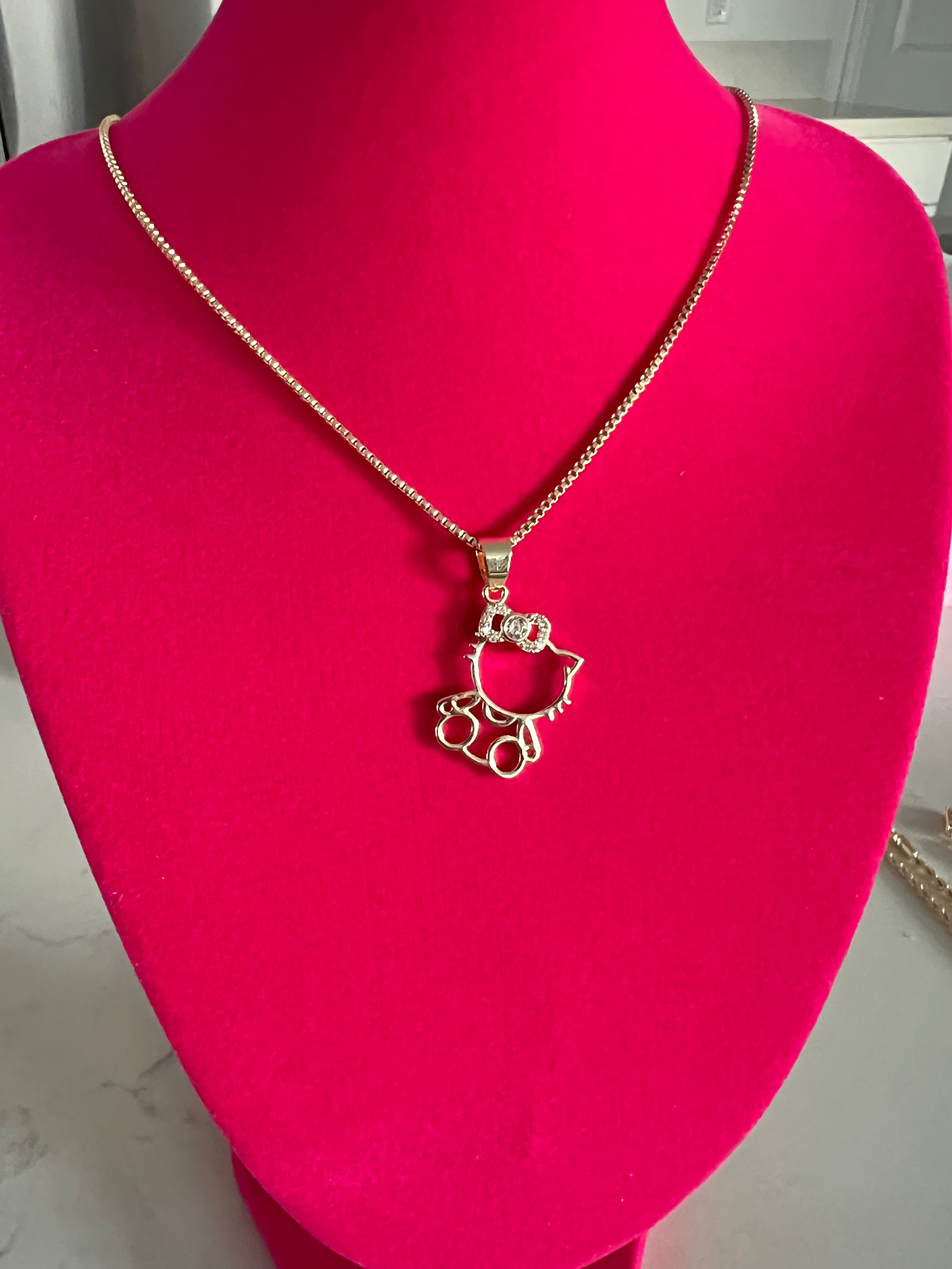 Kitty Silhouette Necklace