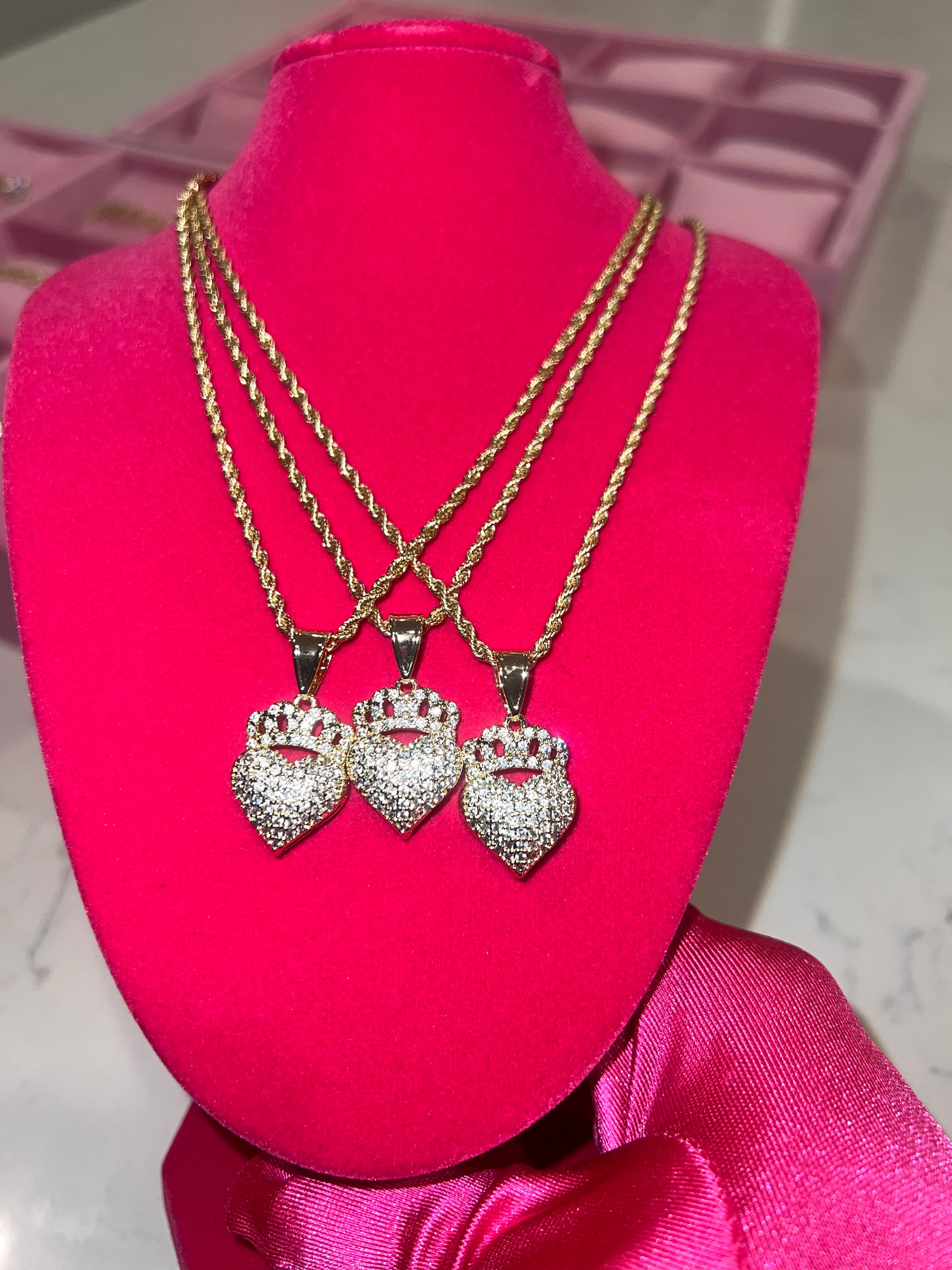 Crowned Heart Necklace