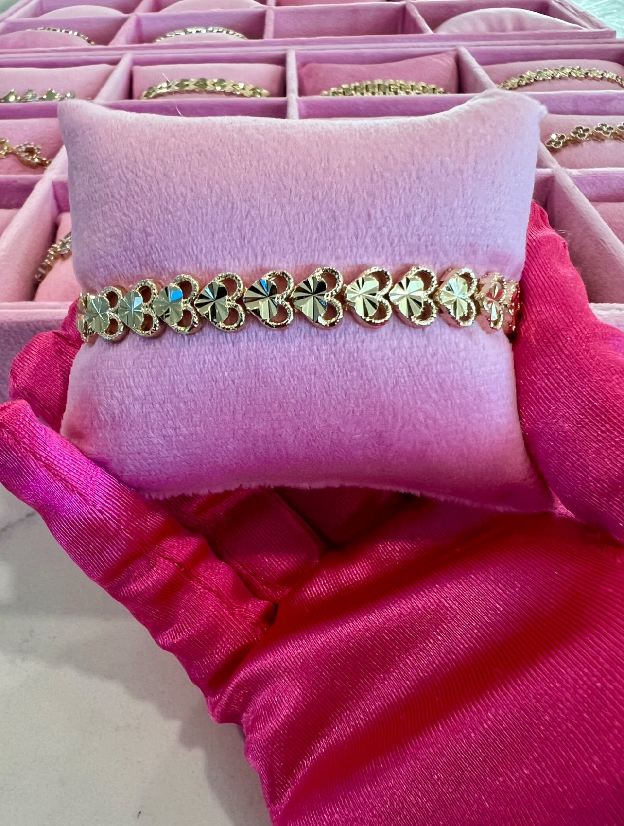 Love Galore Heart - Gold Plated Heart Bracelet