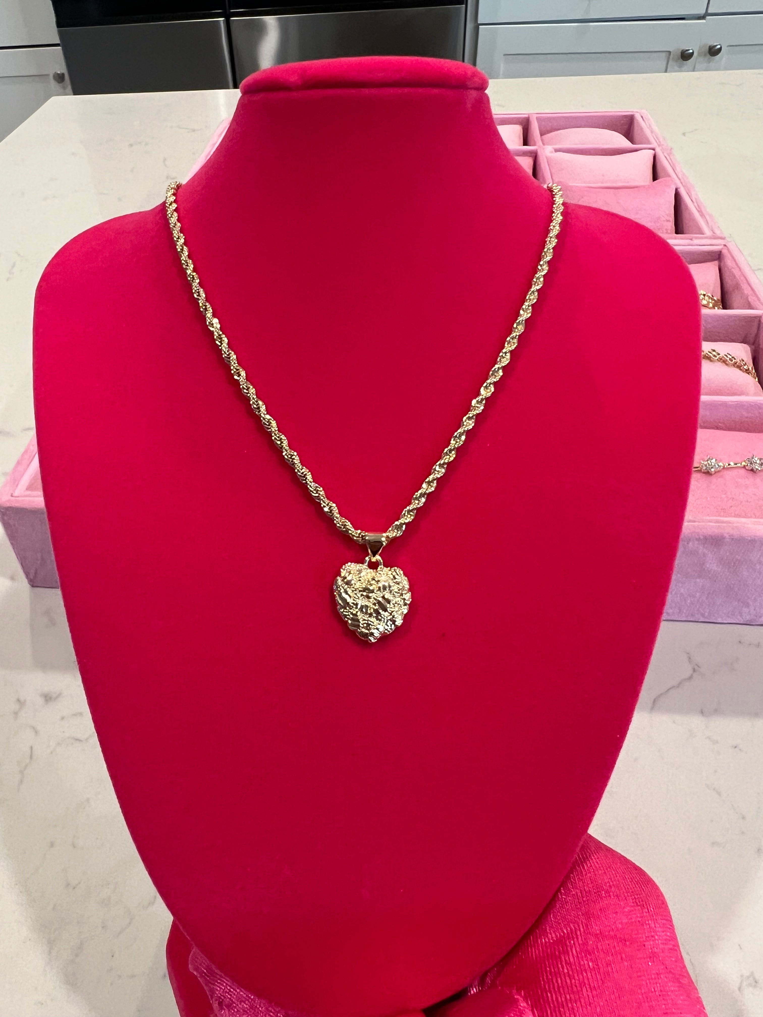 Heart Nugget Necklace (Small)