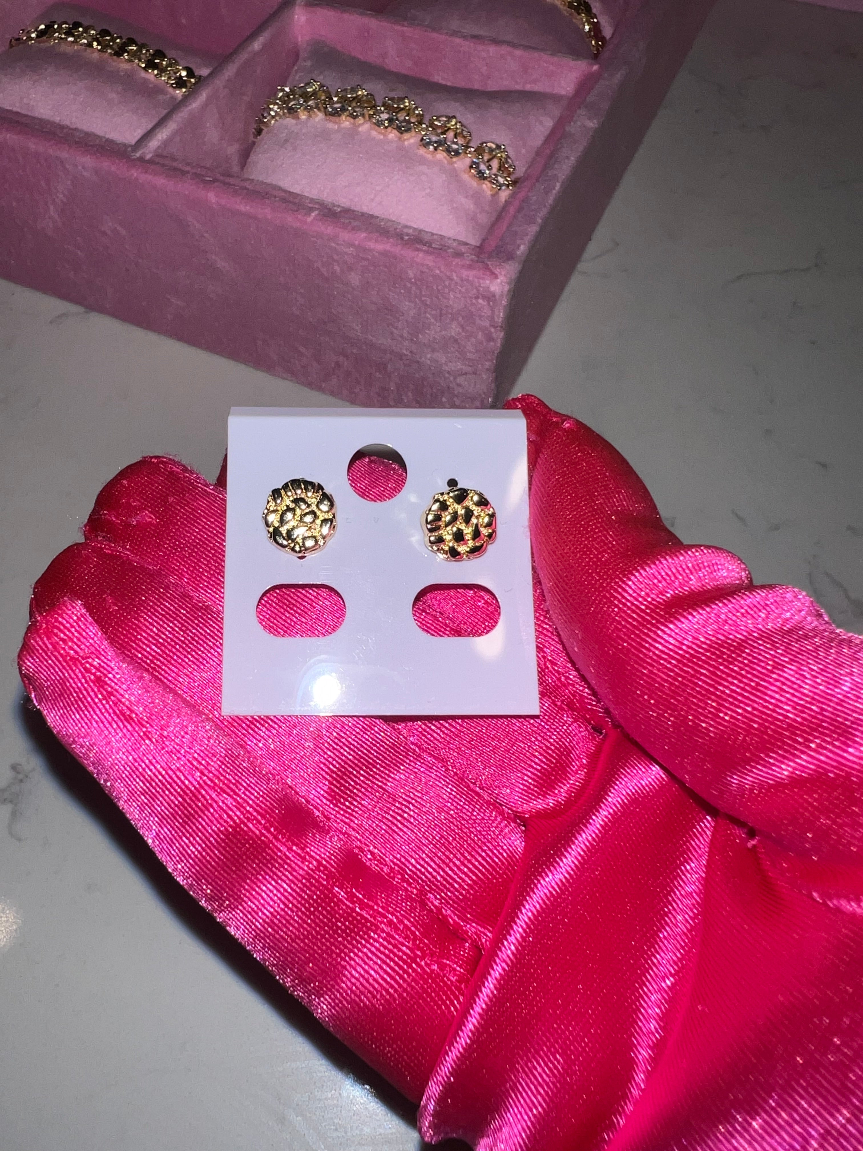 Round Nugget Earrings (Large)