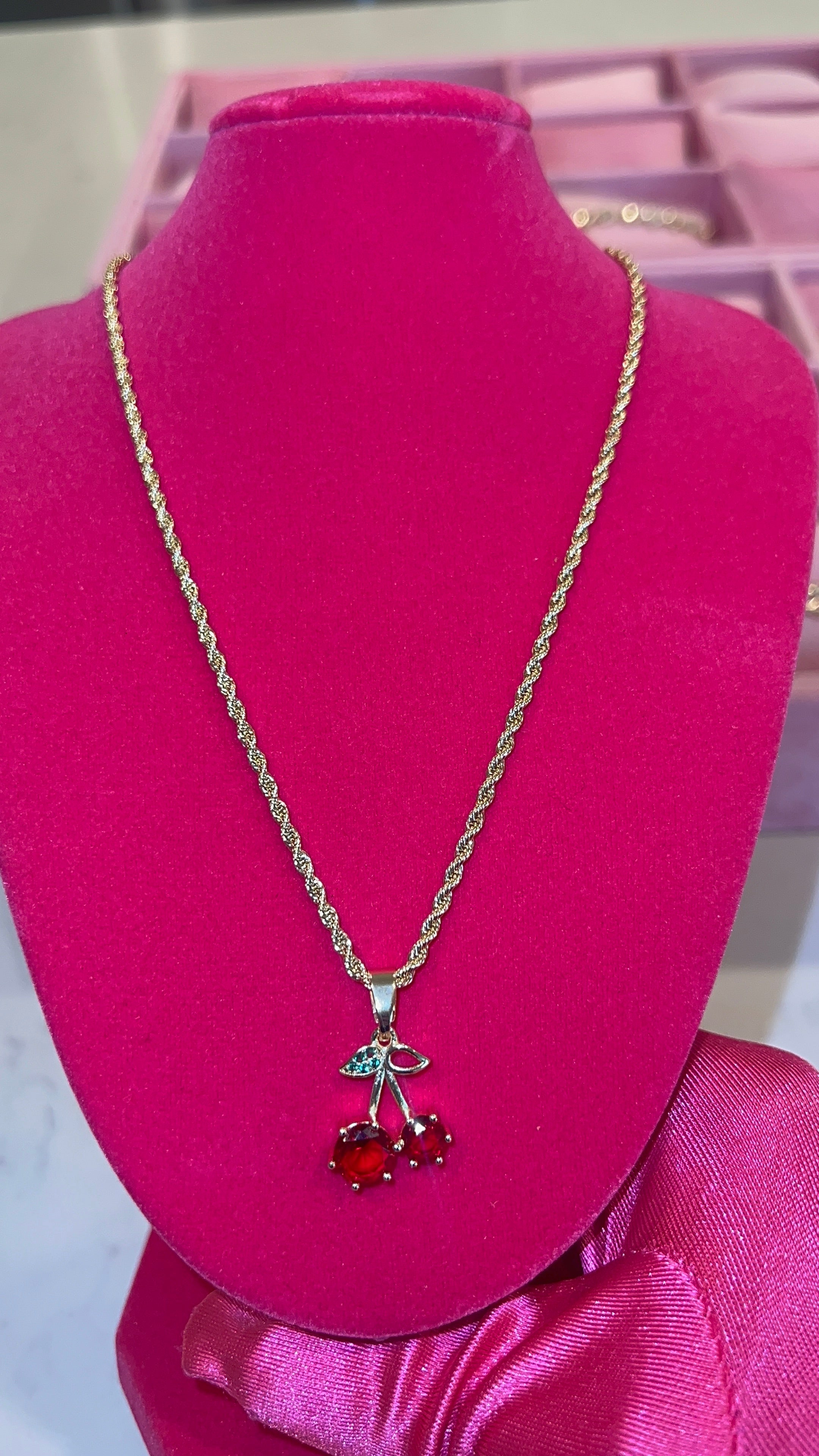 Red Cherry Necklace