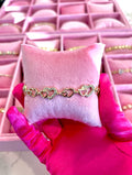 Hearts Galore - Linked Heart Bracelet